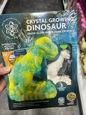 The Young Scientists Club Crystal Growing Dinosaur — Glow-in-the-Dark STEM Kit